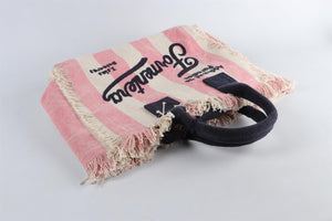 MC2 SAINT BARTH PINK CANVAS TOTE BAG