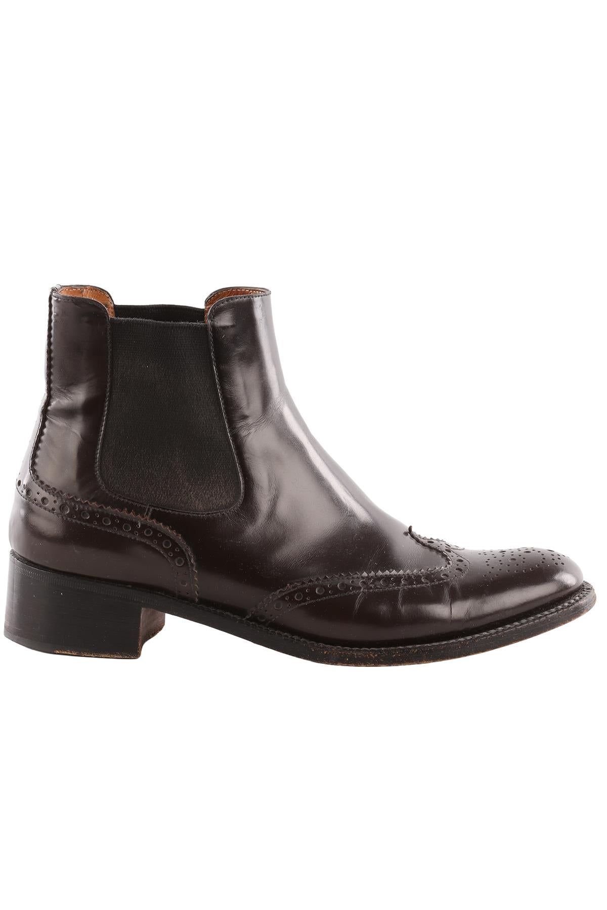 CHURCH'S BROWN LEATHER ANKLE BOOTS EU 38 UK 5 US 8