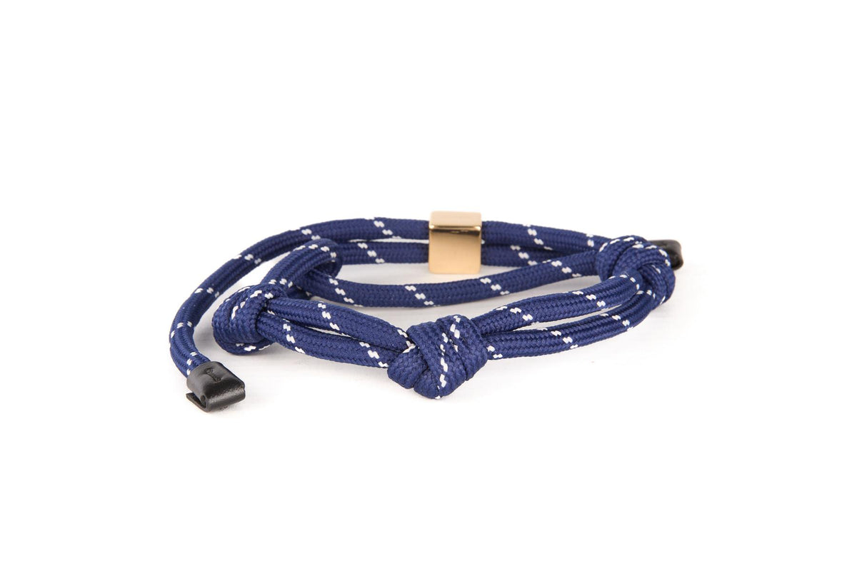 MIU MIU NAVY CORD BRACELET ONE SIZE