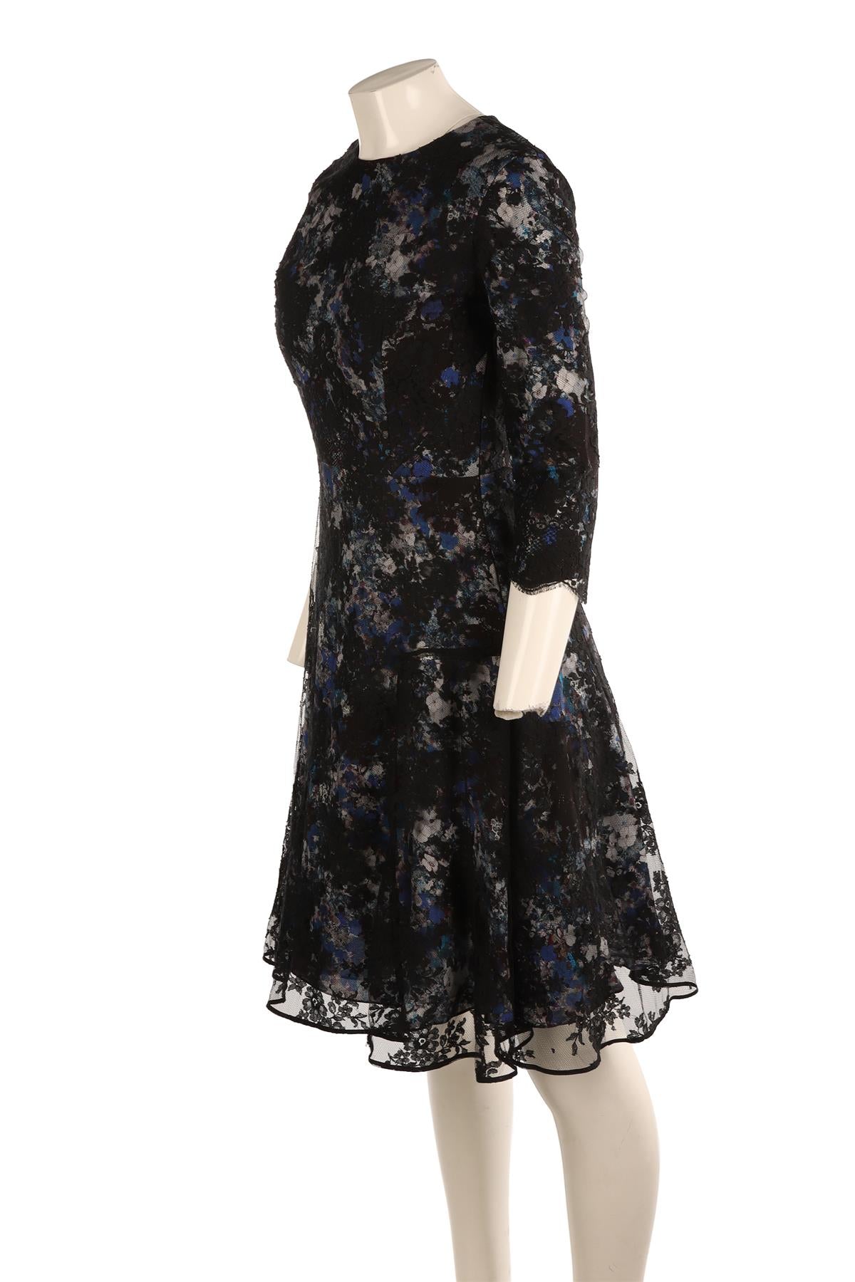 ERDEM BLACK LACE DRESS UK 10