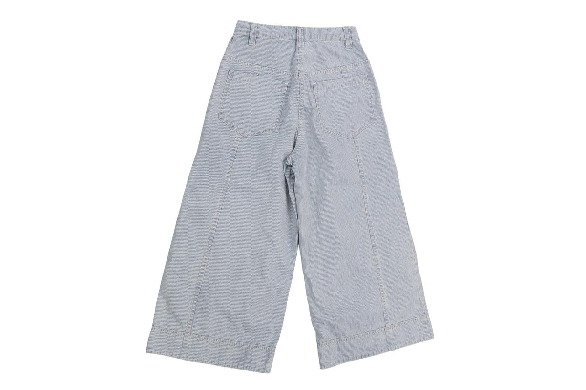 ULLA JOHNSON BLUE DENIM CULOTTES US 4 UK 8