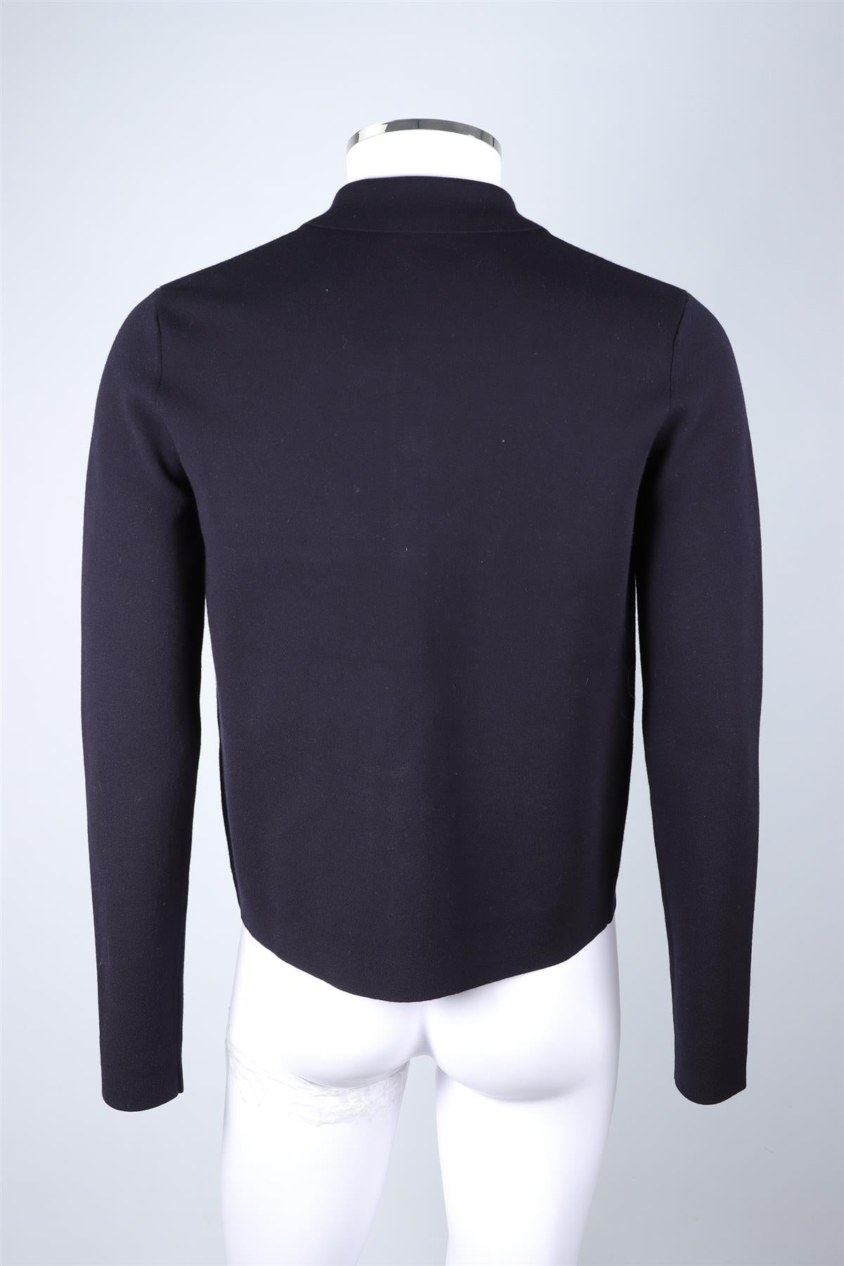 DRIES VAN NOTEN NAVY MEN'S COTTON CARDIGAN SMALL