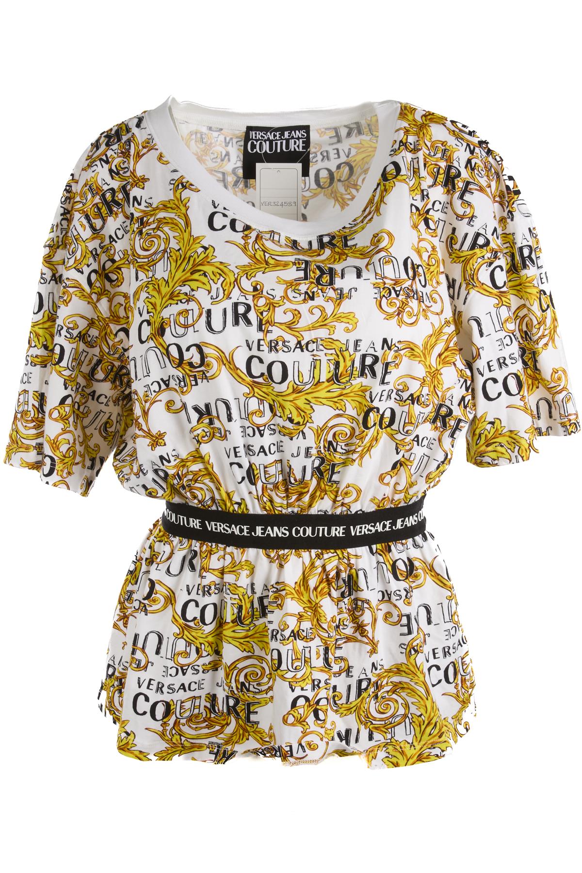 VERSACE JEANS COUTURE MULTI COTTON TOP MEDIUM
