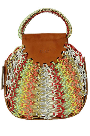 CHLOÉ WOVEN LEATHER TOTE BAG