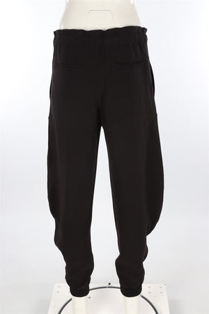 CHLOÉ BLACK WOVEN TAPERED PANTS FR 36 UK 8