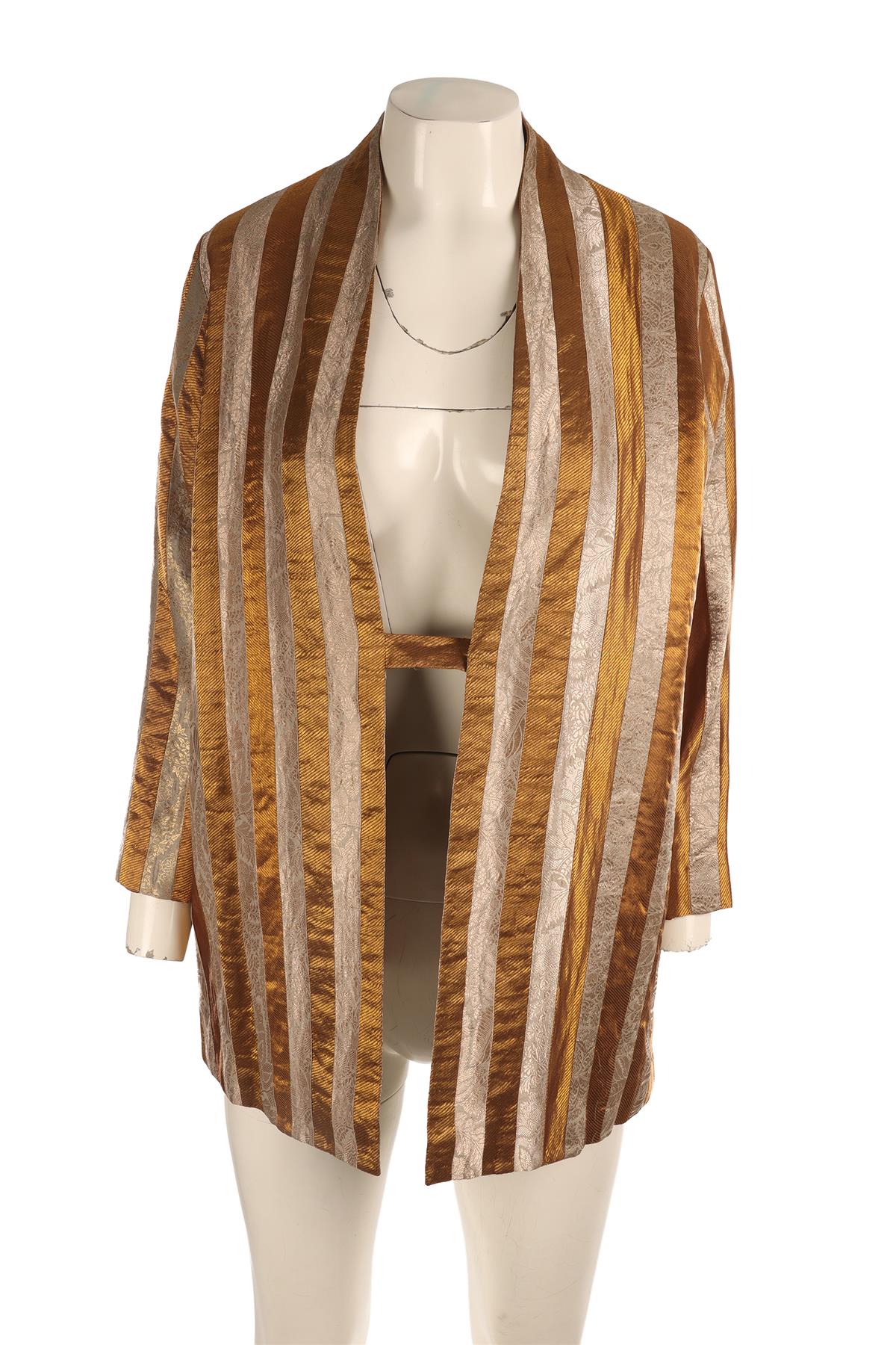 RAW MANGO GOLD SILK JACKET SMALL - MEDIUM