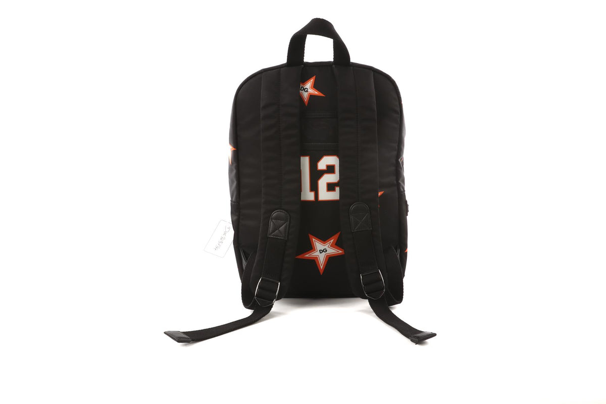 DOLCE & GABBANA BLACK KIDS BOYS BACKPACK