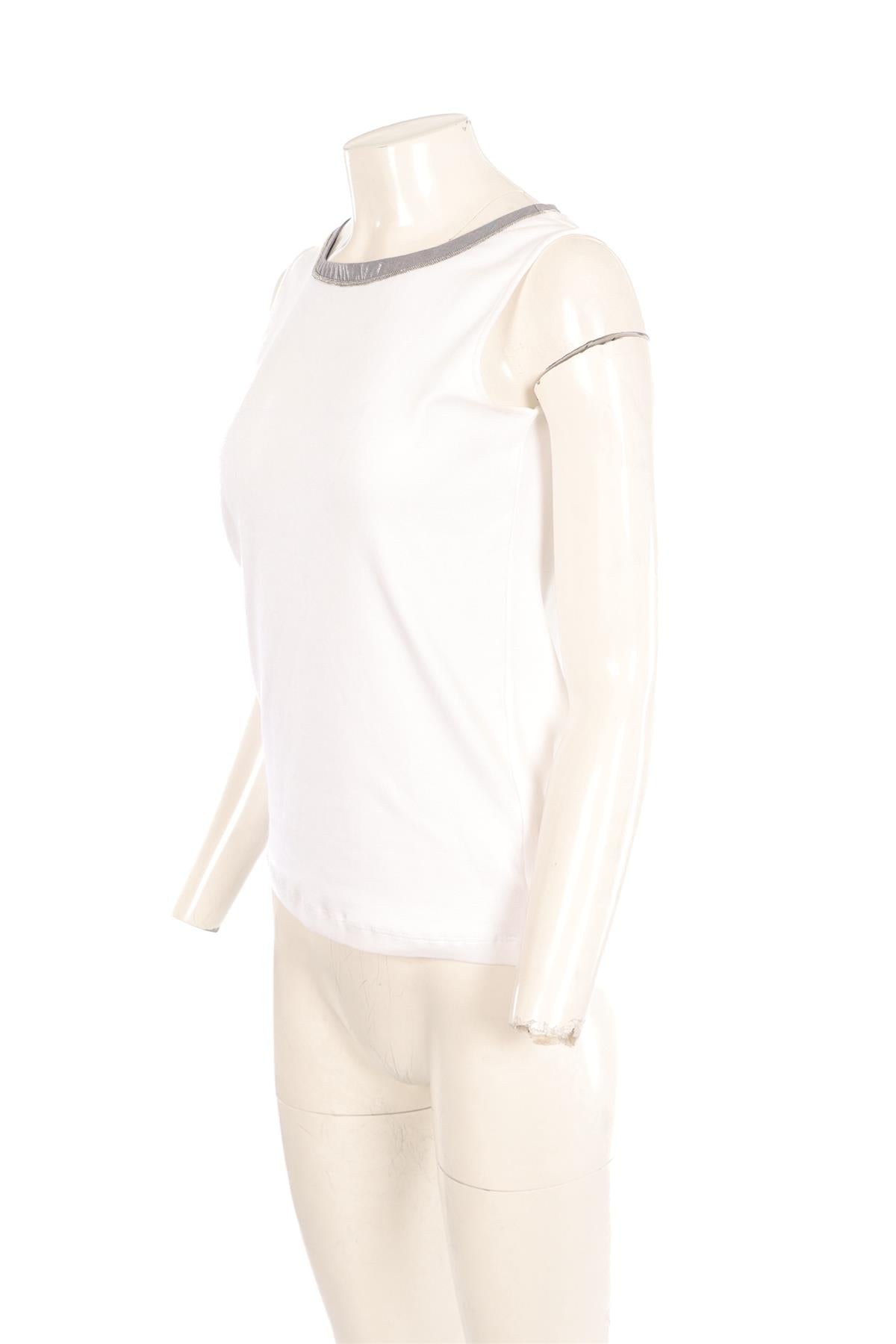 FABIANA FILIPPI WHITE COTTON TOP IT 42 UK 10