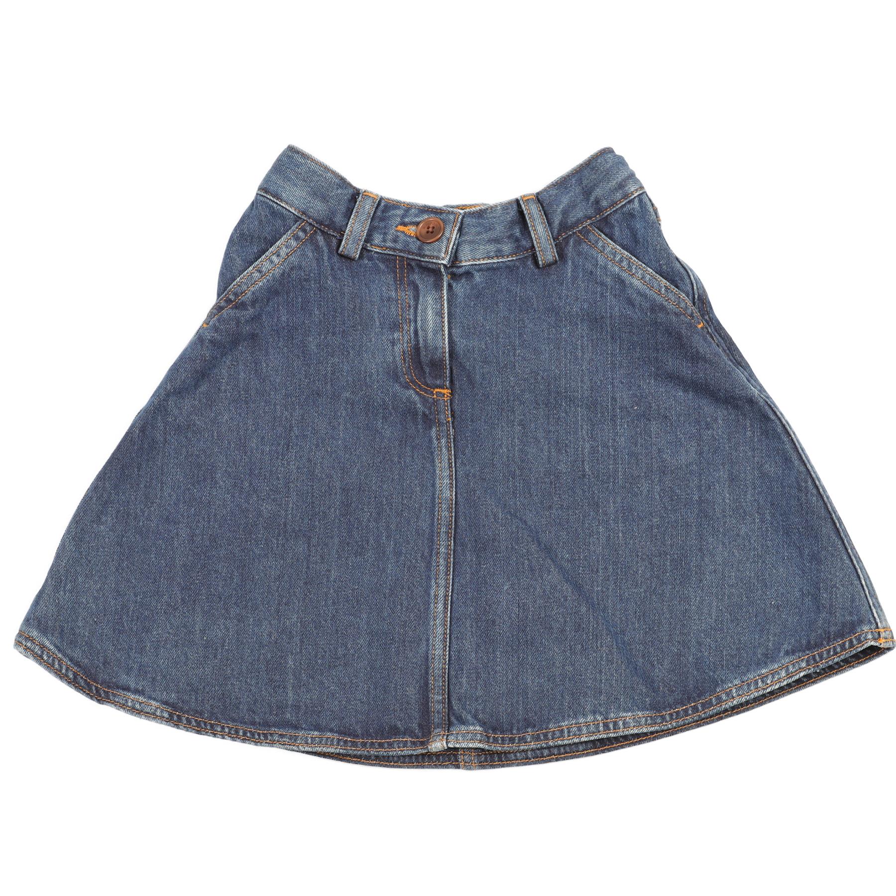 BONPOINT BLUE KIDS GIRLS DENIM SKIRT 6 YEARS