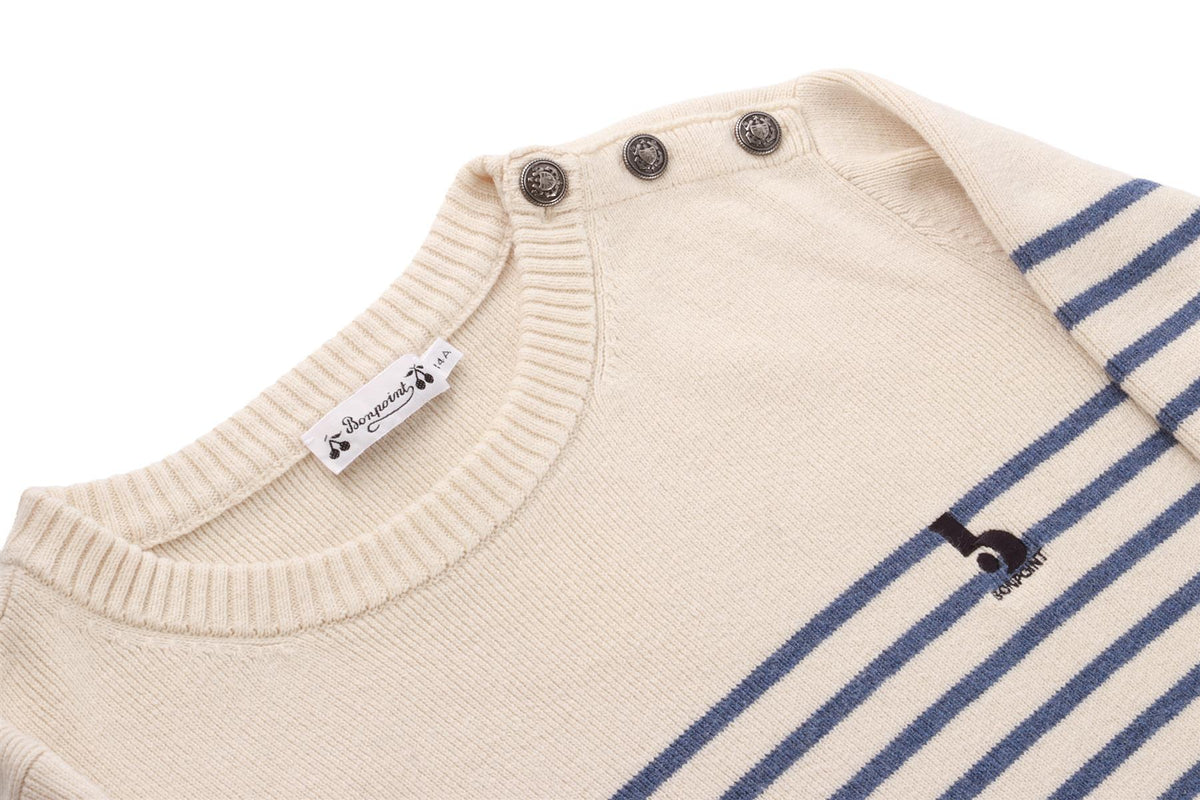 CREAM TEEN BOYS SWEATER