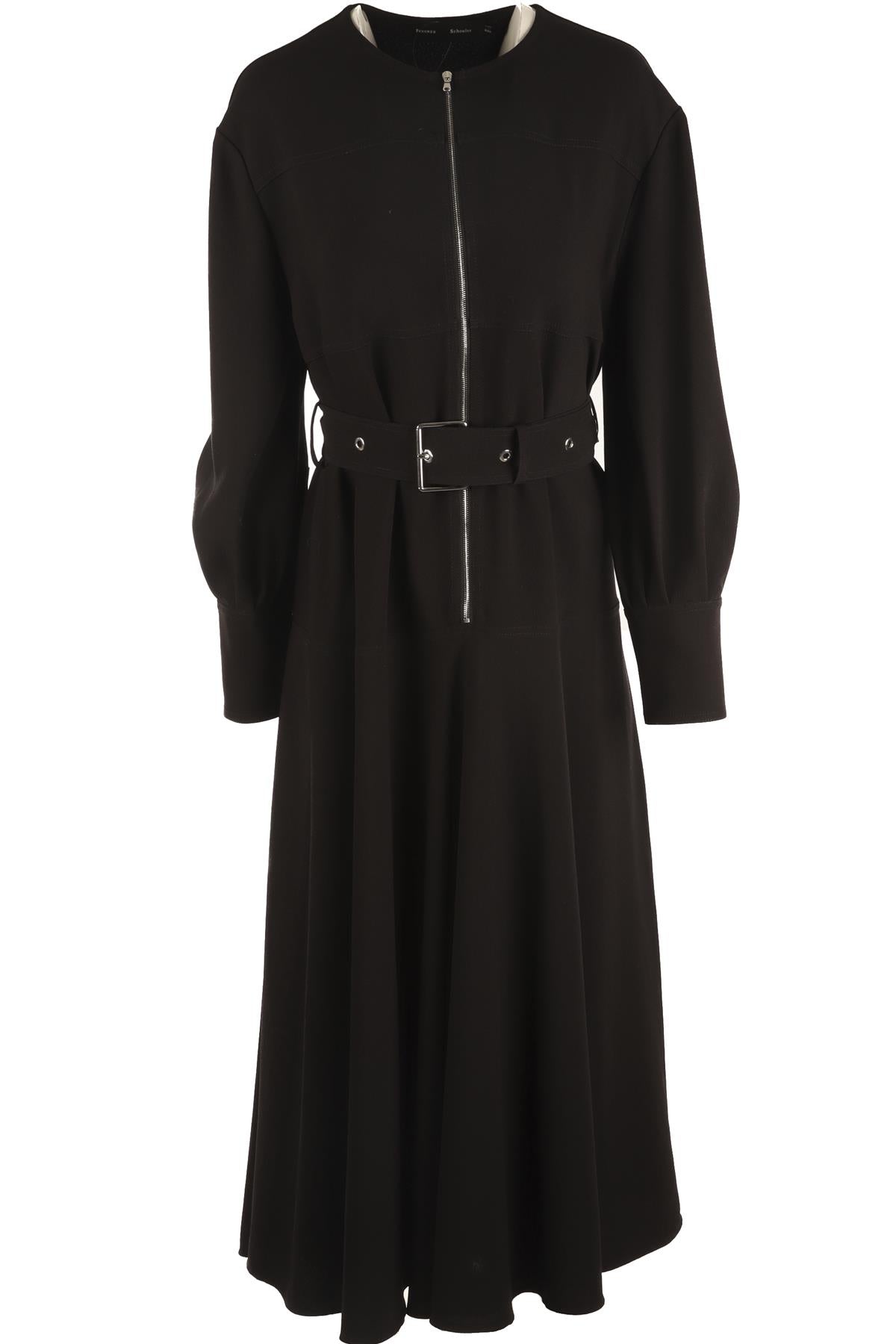 PROENZA SCHOULER BLACK CREPE MAXI DRESS US 10 UK 14