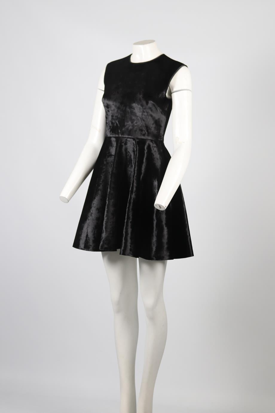 CUSHINE ET OCHS VELVET MINI DRESS US 2 UK 6