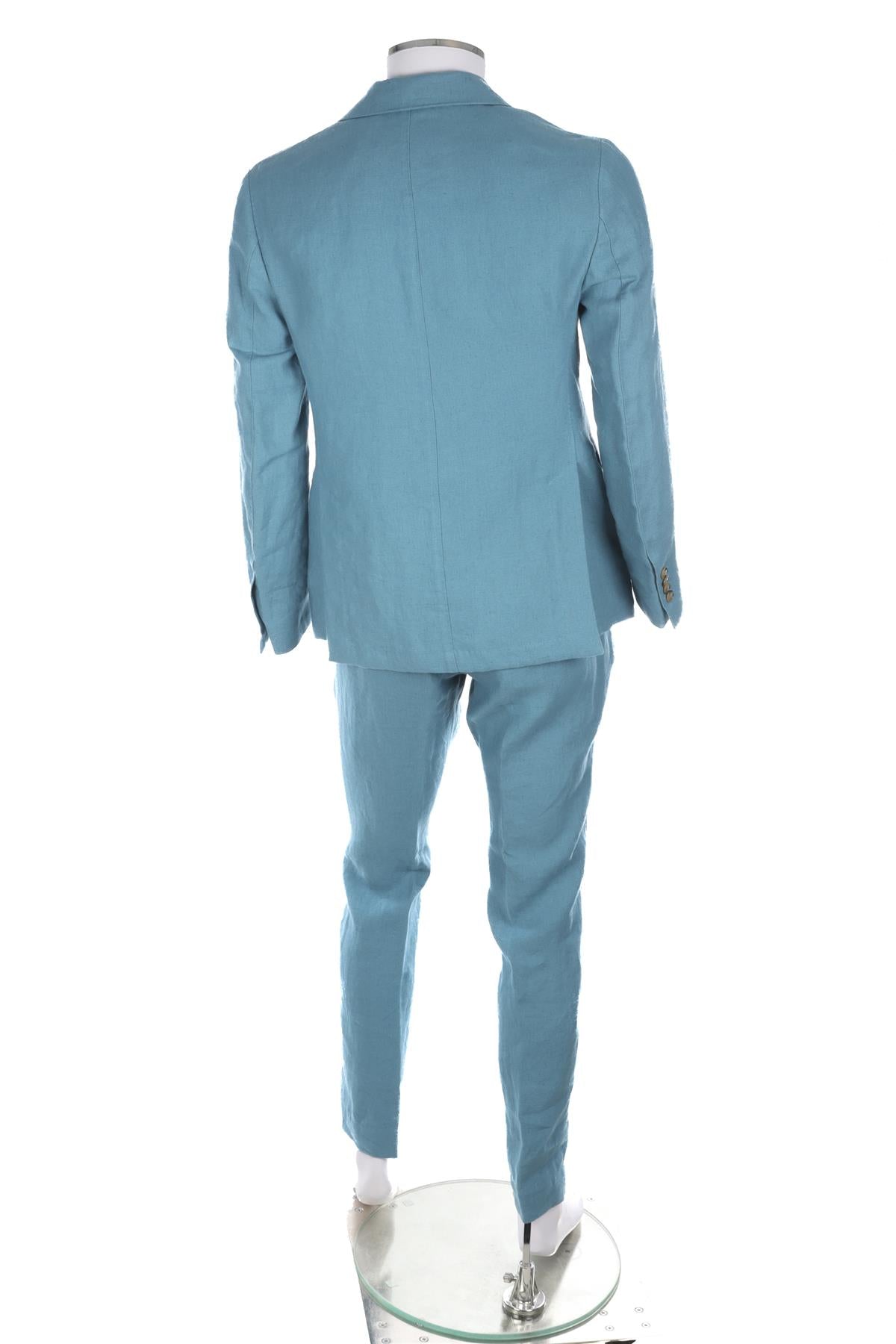MAN 1924 BLUE MENS LINEN SUIT UK/US 36 FR 36 IT 46