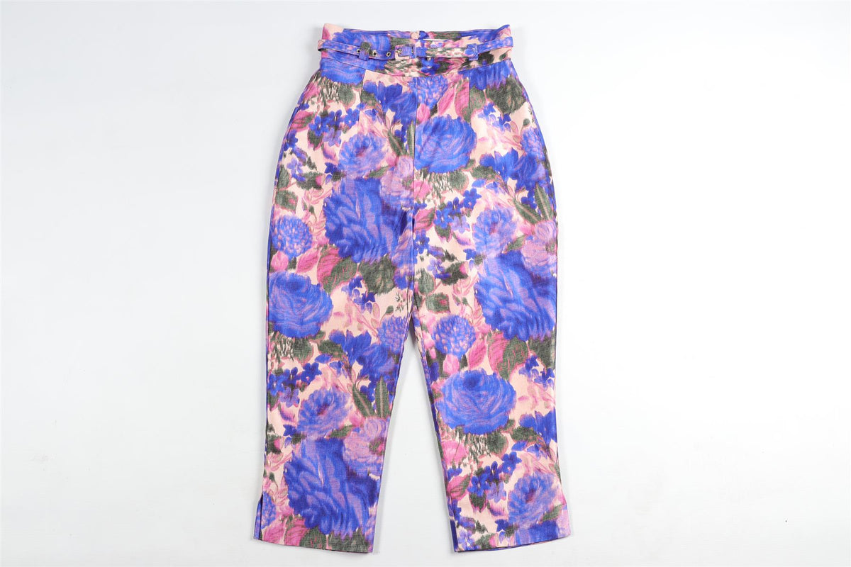 ZIMMERMANN PURPLE SILK CULOTTES UK 6