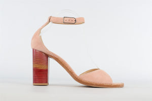GABRIELA HEARST PINK SUEDE SANDALS EU 38 UK 5 US 8