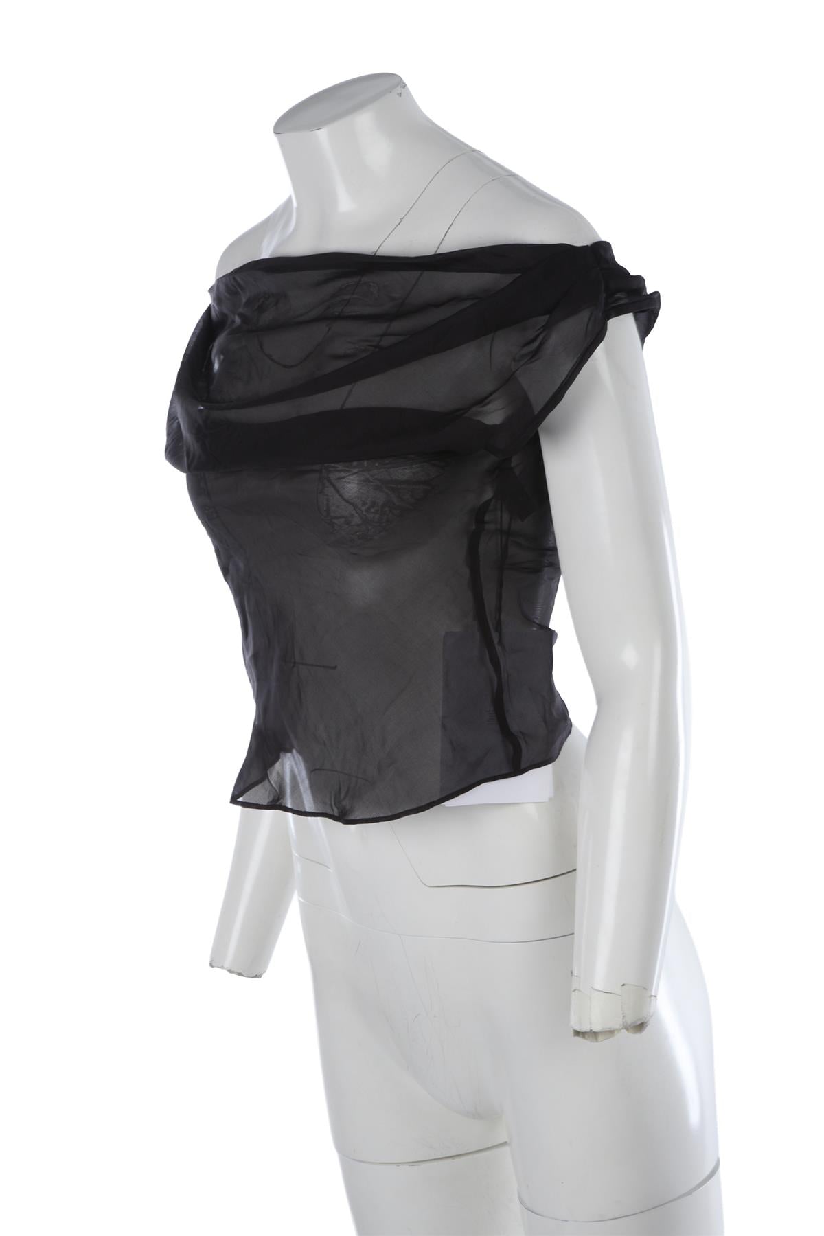 Black Silk Top