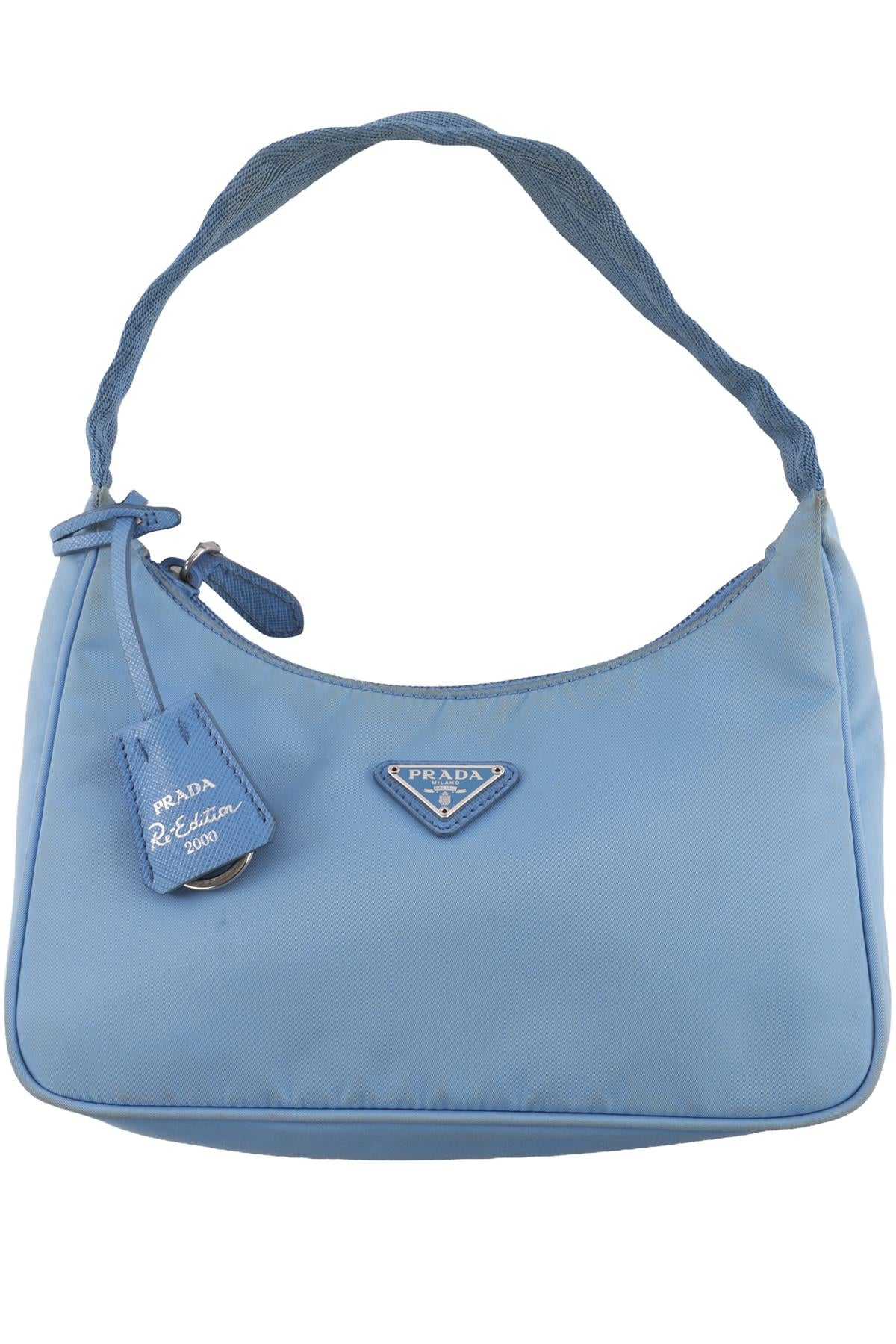 PRADA BLUE RE-EDITION 2000 NYLON SHOULDER BAG
