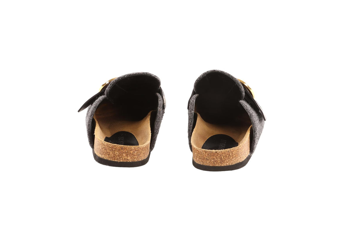 JW ANDERSON GREY FELT MULES EU 38 UK 5