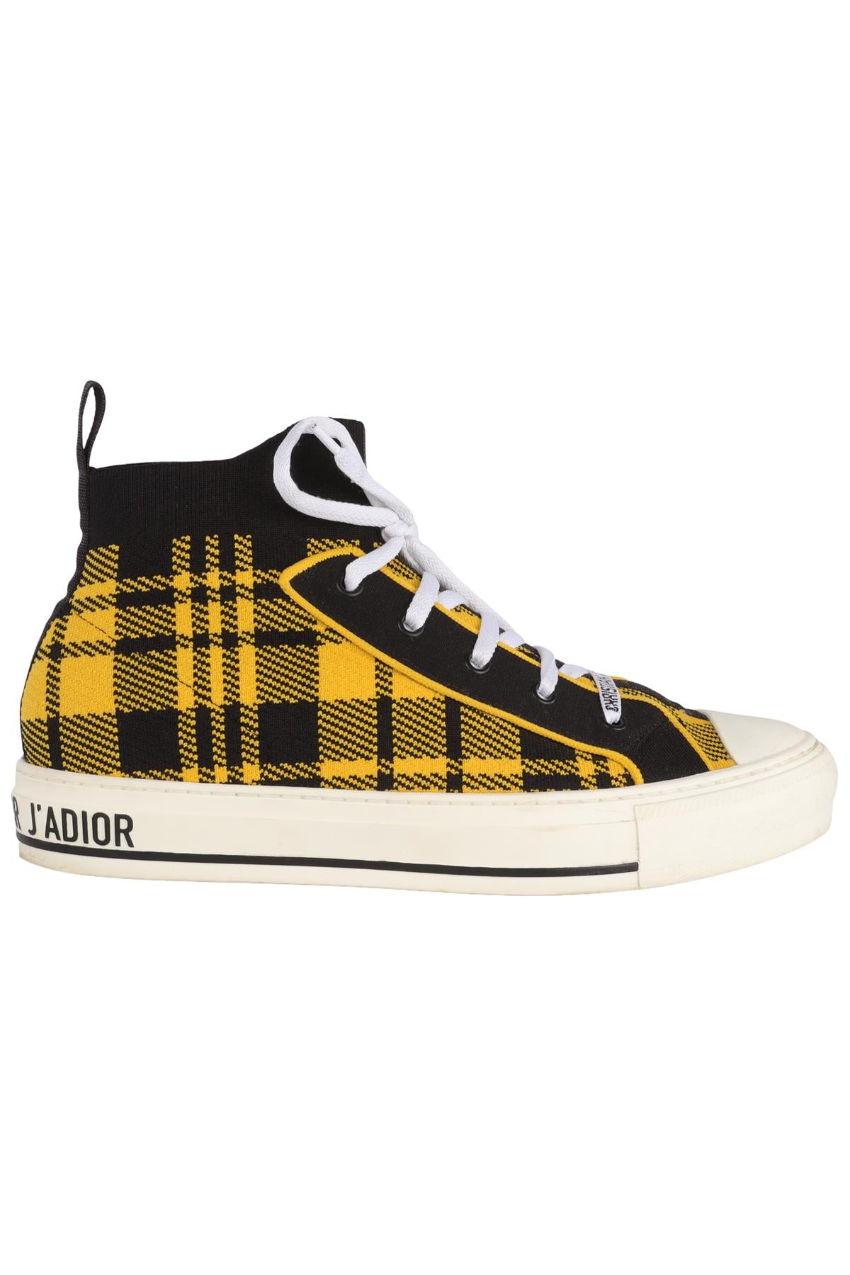 CHRISTIAN DIOR YELLOW WALK'N'DIOR KNIT SNEAKERS EU 41 UK 8 US 11