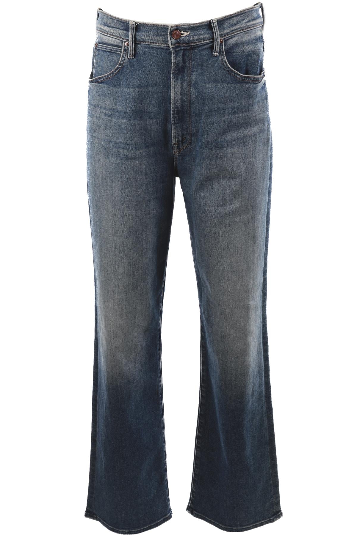MOTHER BLUE HIGH RISE WIDE LEG JEANS W29