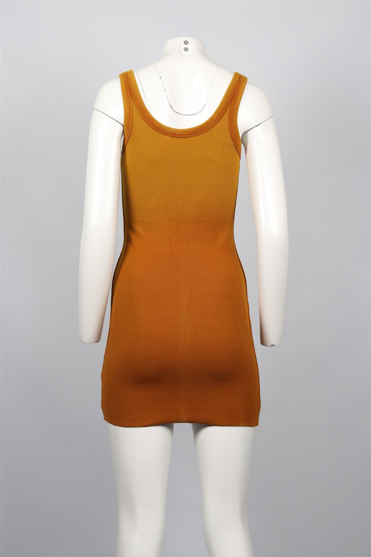 COTTON CITIZEN ORANGE COTTON MINI DRESS SMALL