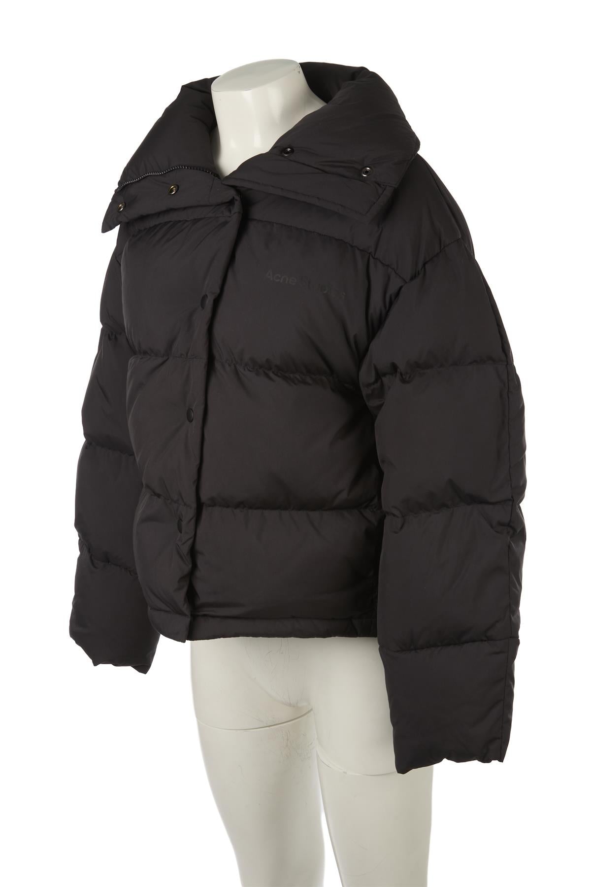 ACNE STUDIOS BLACK OLIMERA PADDED DOWN JACKET DE 32 UK 6