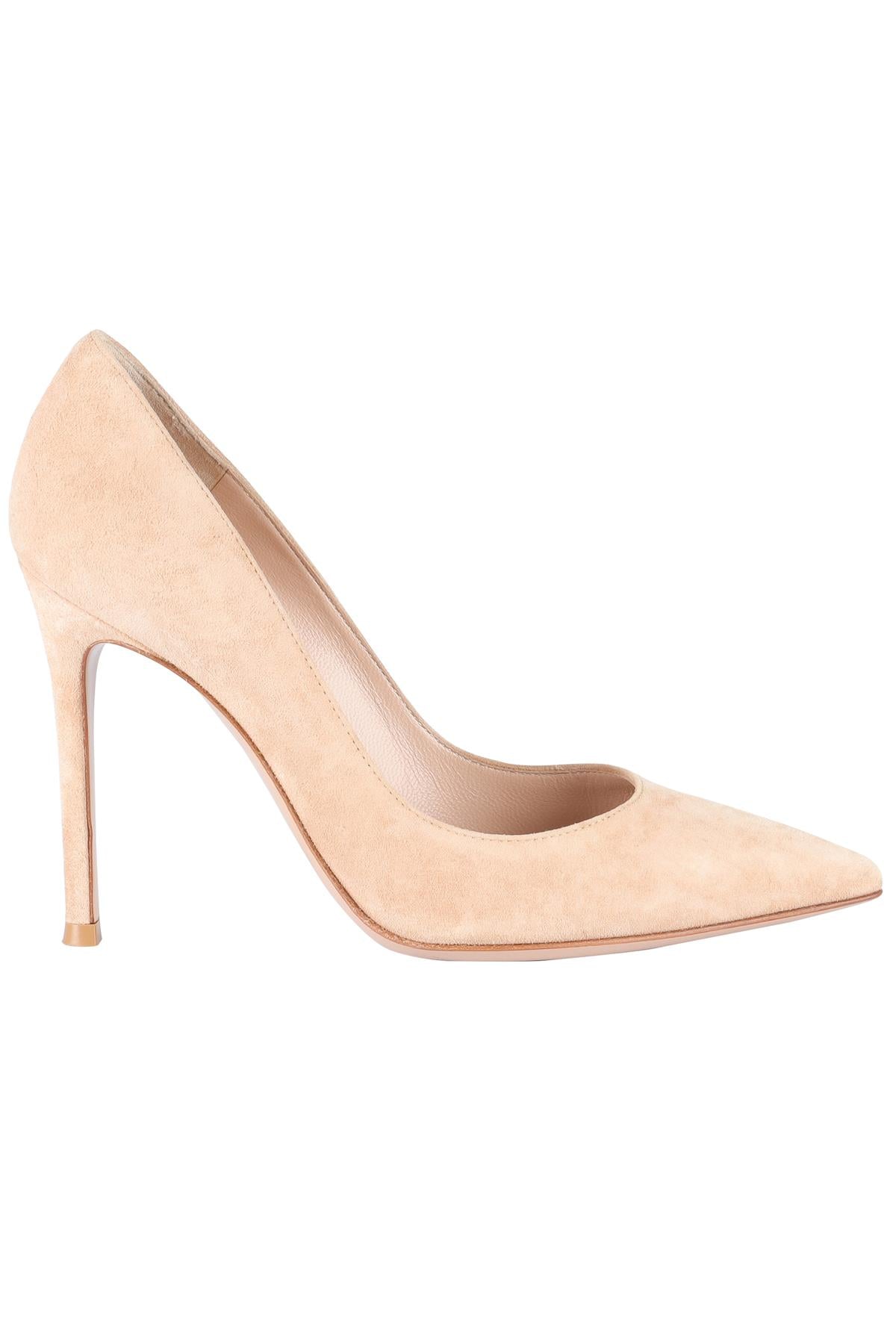 GIANVITO ROSSI BEIGE SUEDE PUMPS EU 36 UK 3 US 6
