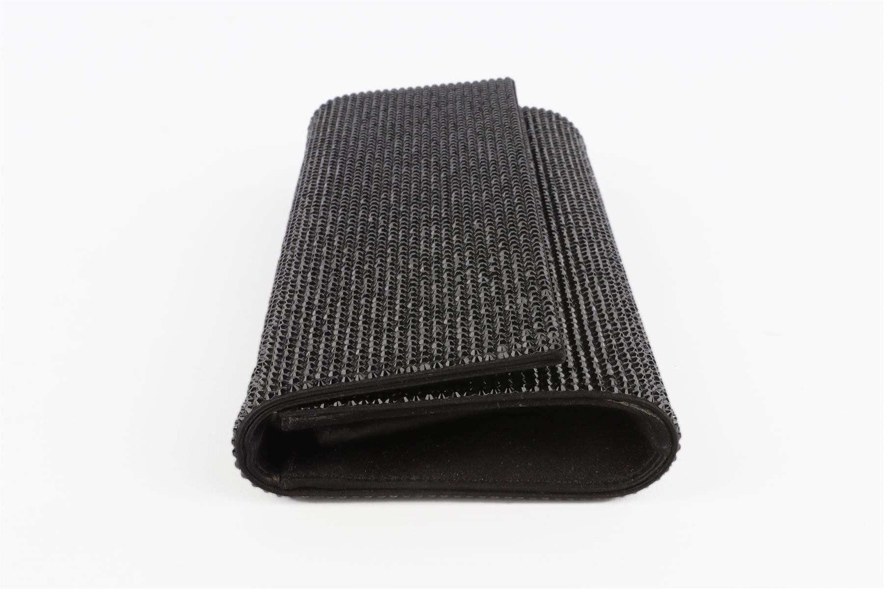 JUDITH LEIBER BLACK CRYSTAL CLUTCH