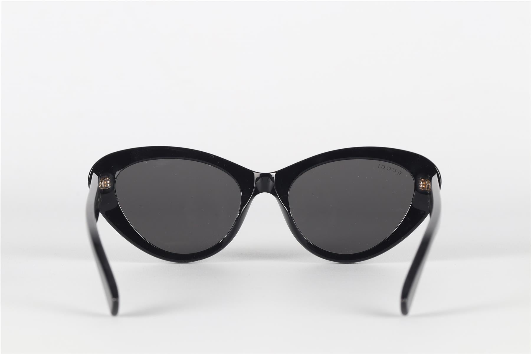 GUCCI BLACK CAT EYE ACETATE SUNGLASSES