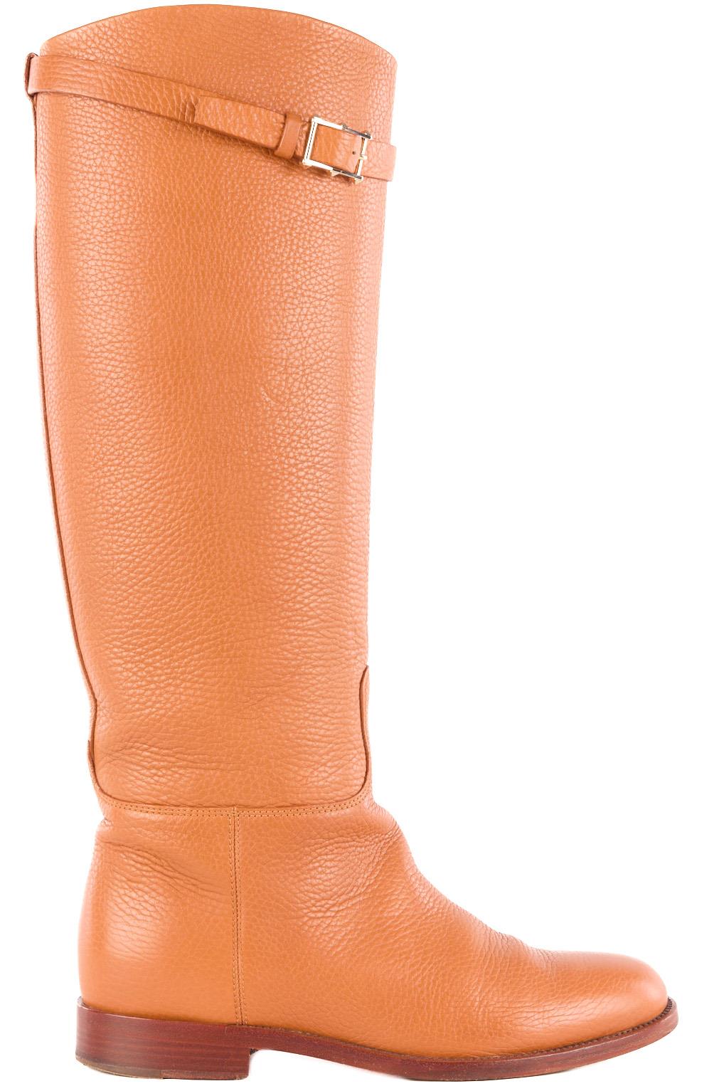 VALENTINO GARAVANI TAN LEATHER KNEE HIGH BOOTS EU 36.5 UK 3.5 US 6.5