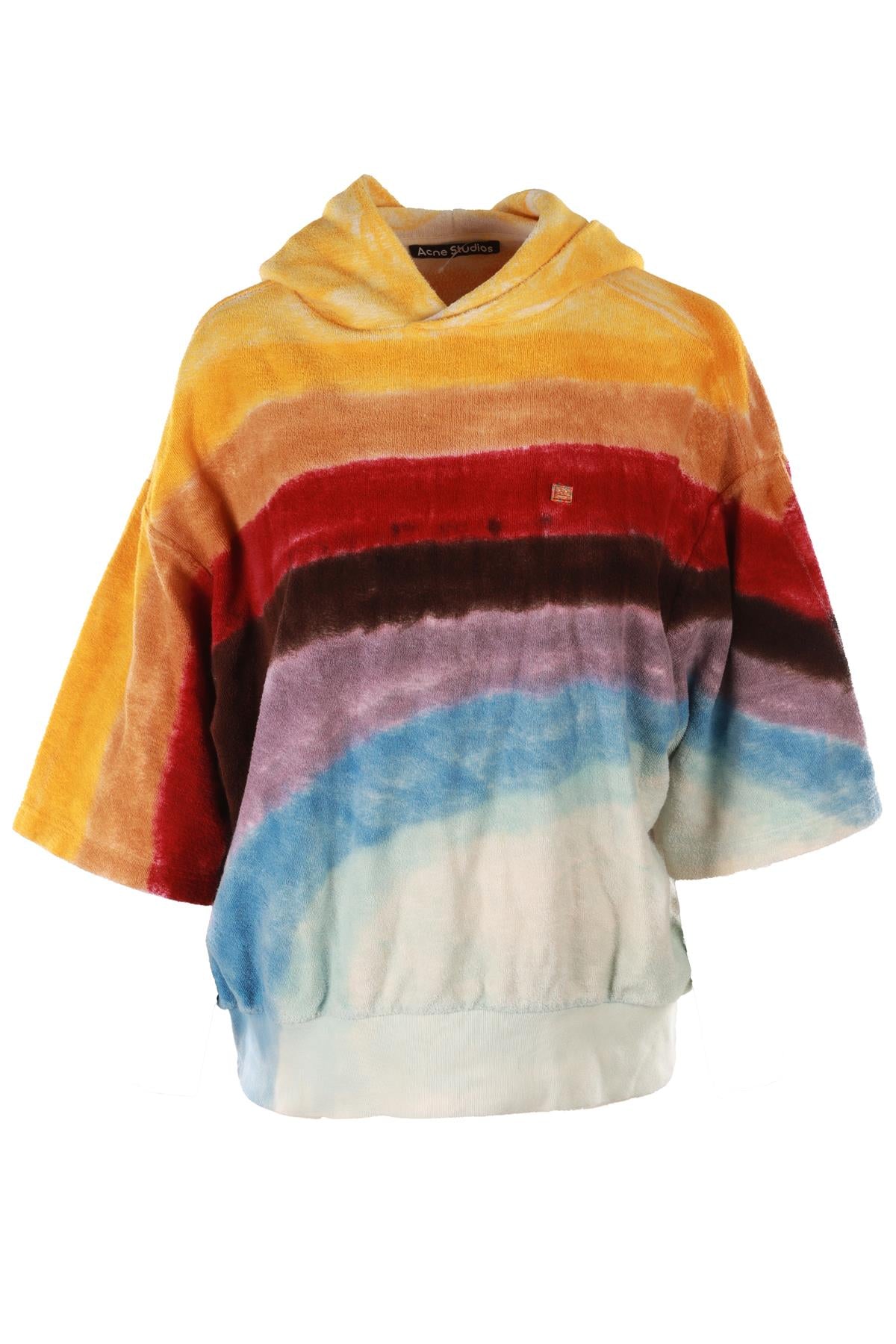 ACNE STUDIOS MULTI COTTON HOODIE SMALL