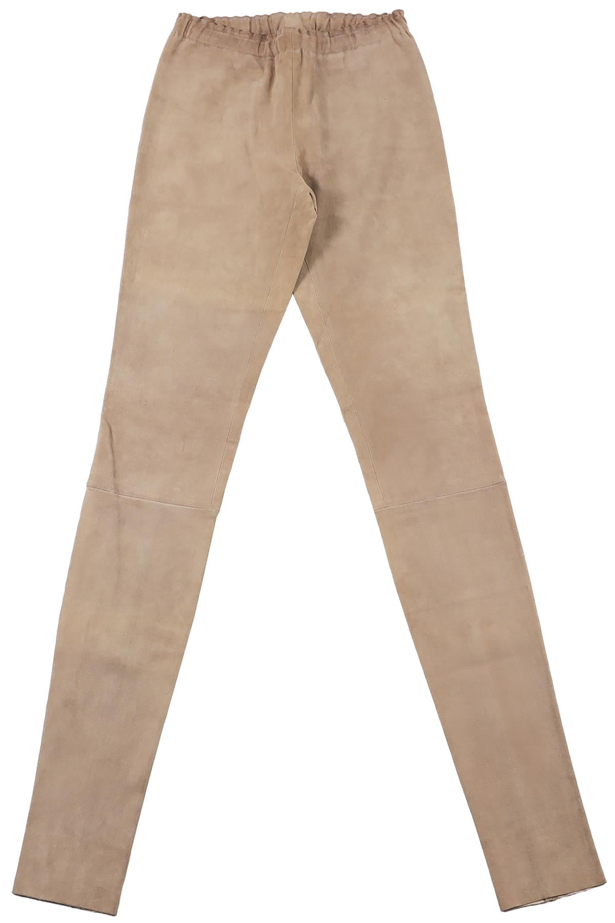 STOULS TAUPE SUEDE LEGGINGS XSMALL