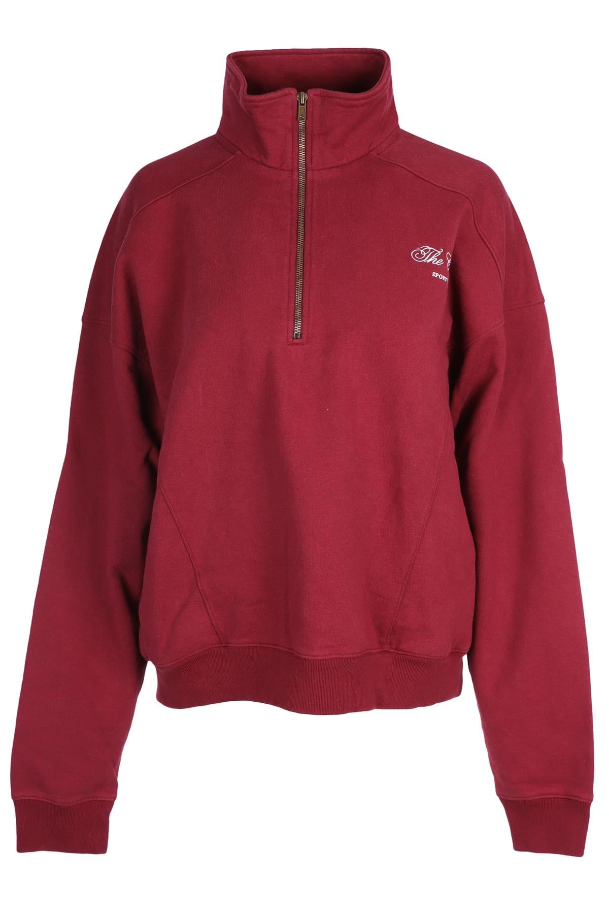 SPORTY & RICH RED COTTON SWEATSHIRT LARGE