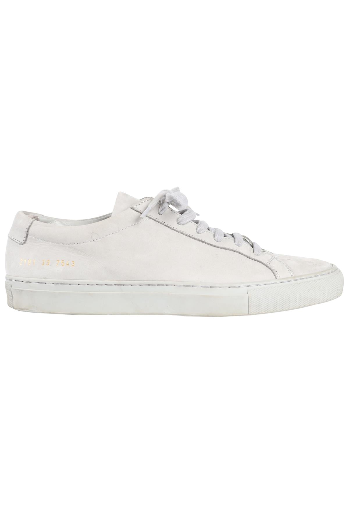 COMMON PROJECTS GREY SUEDE SNEAKERS