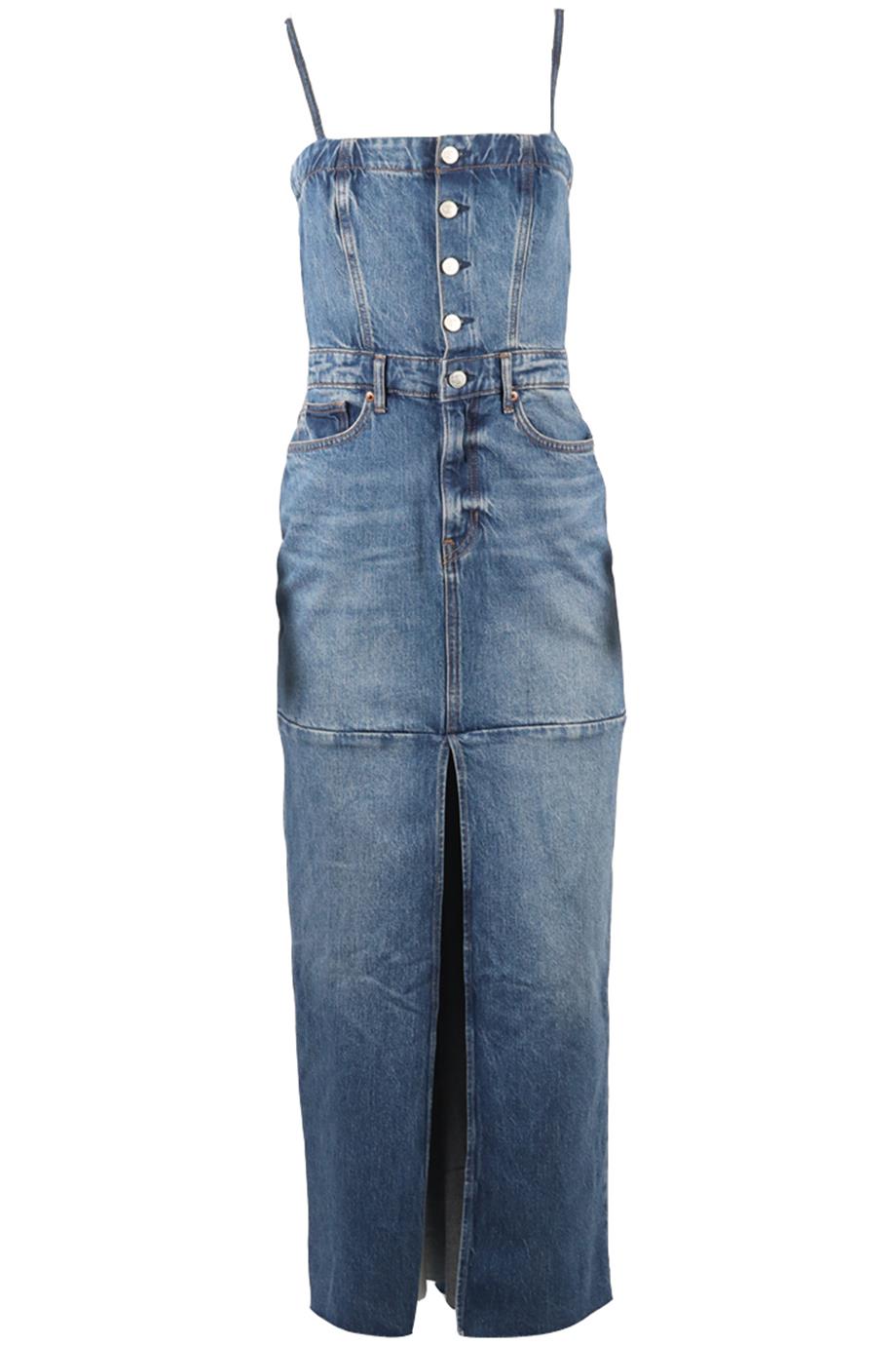 REFORMATION DENIM MAXI DRESS US 2 UK, 6