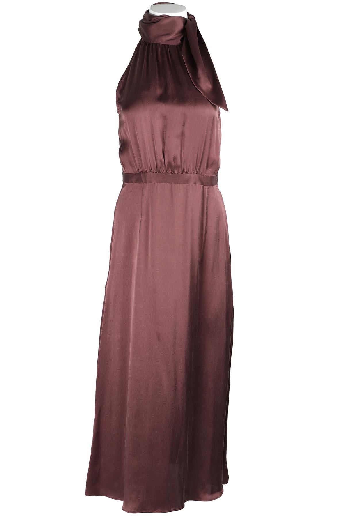 ZIMMERMANN BROWN SILK MAXI DRESS UK 10