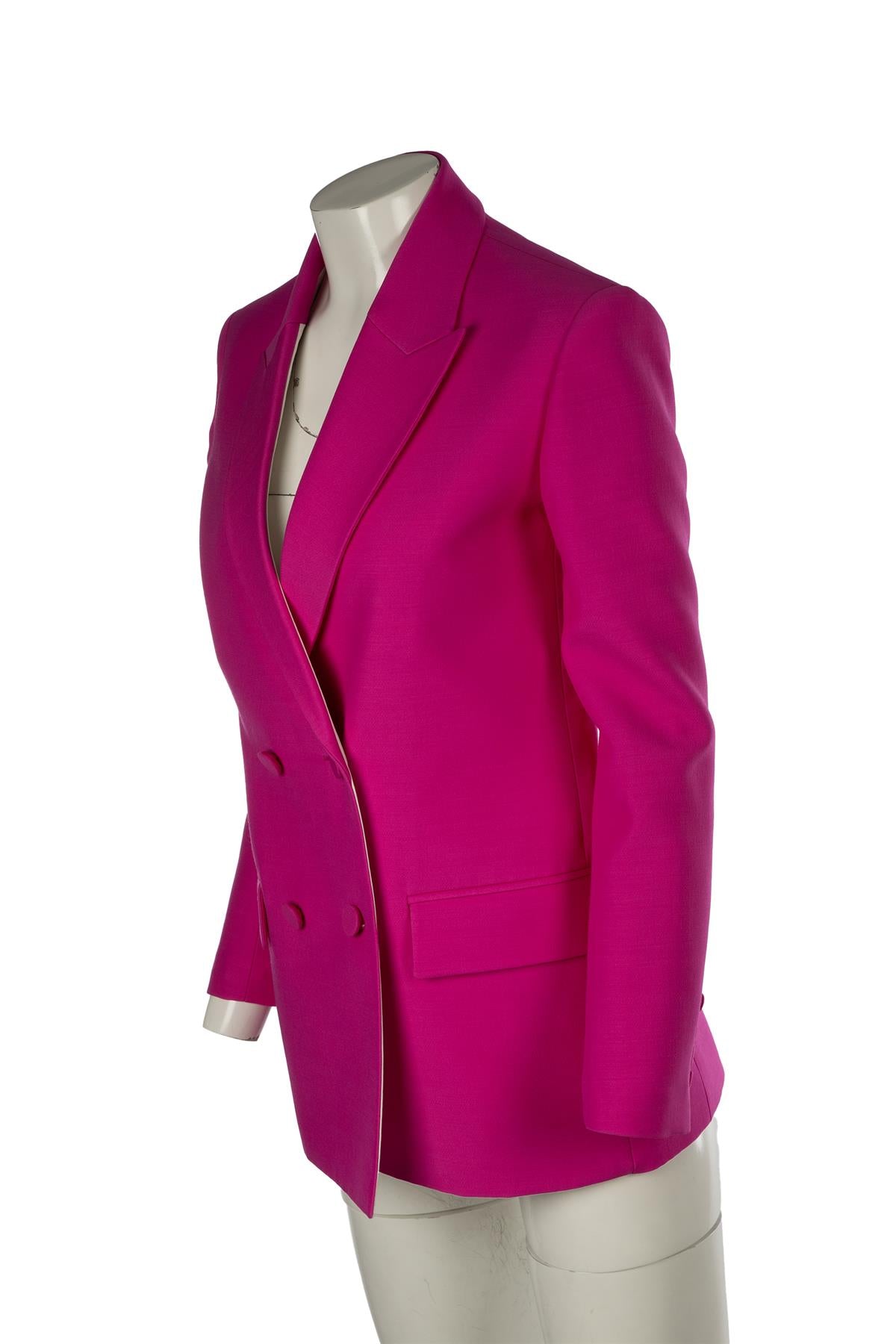 VALENTINO PINK WOOL BLAZER IT 38 UK 6