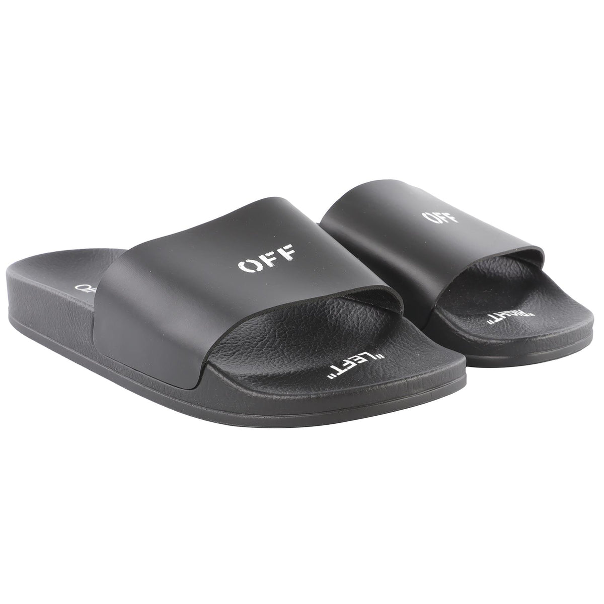 OFF-WHITE BLACK KIDS BOYS SLIDES EU 37 UK 4 US 4.5