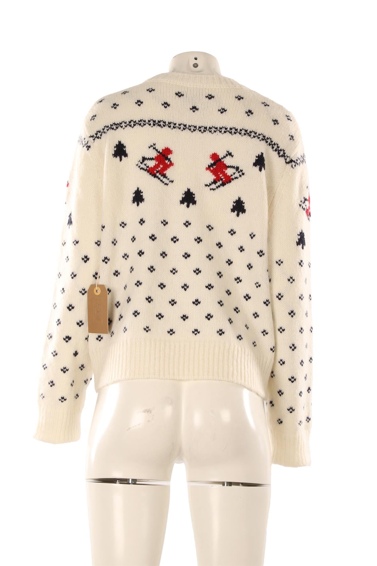 LE JEAN CREAM WOOL SWEATER MEDIUM