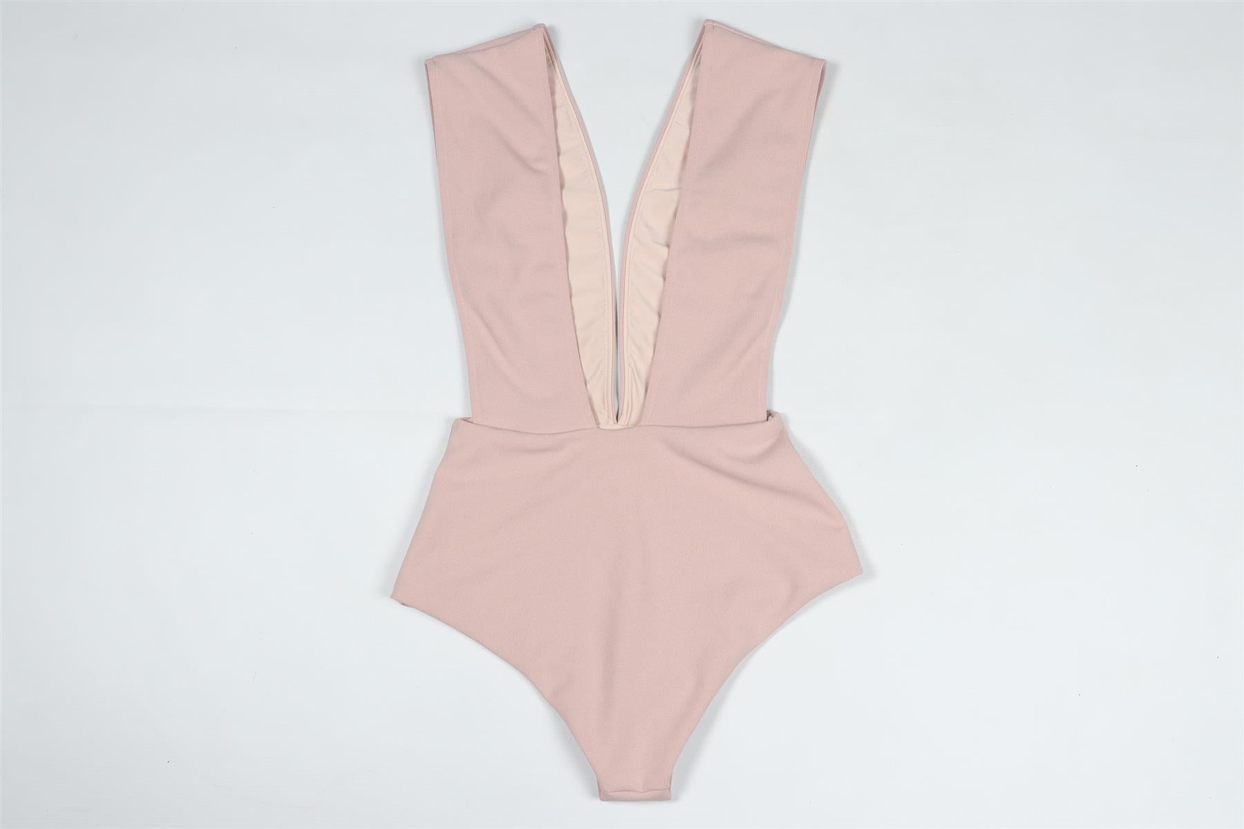 HAIGHT PINK CREPE SWIMSUIT SMALL