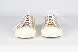 CHRISTIAN DIOR GOLD WALK'N'DIOR MESH SNEAKERS EU 40 UK 7 US 10