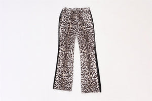 ROBERTO CAVALLI MULTI SATIN FLARED PANTS IT 38 UK 6