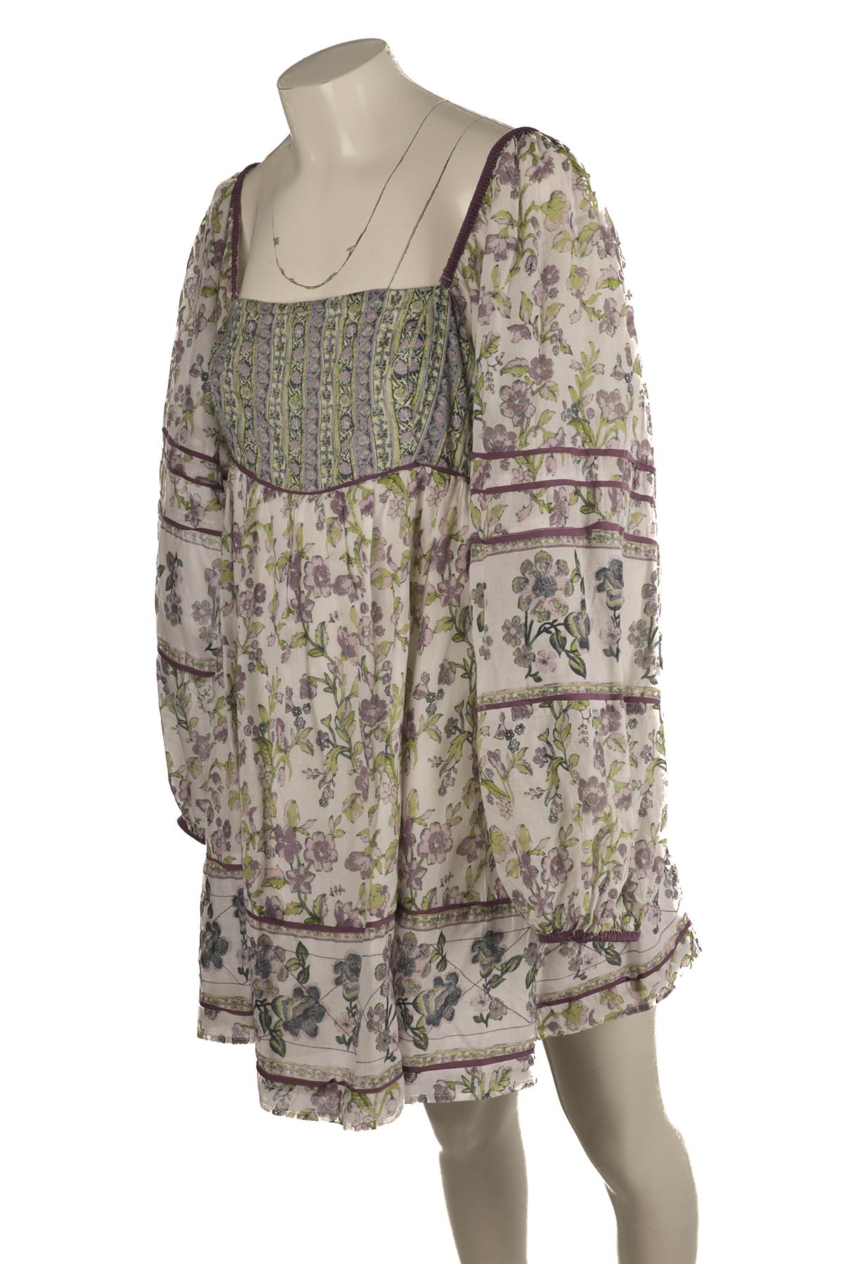 FREE PEOPLE MULTI COTTON MINI DRESS LARGE