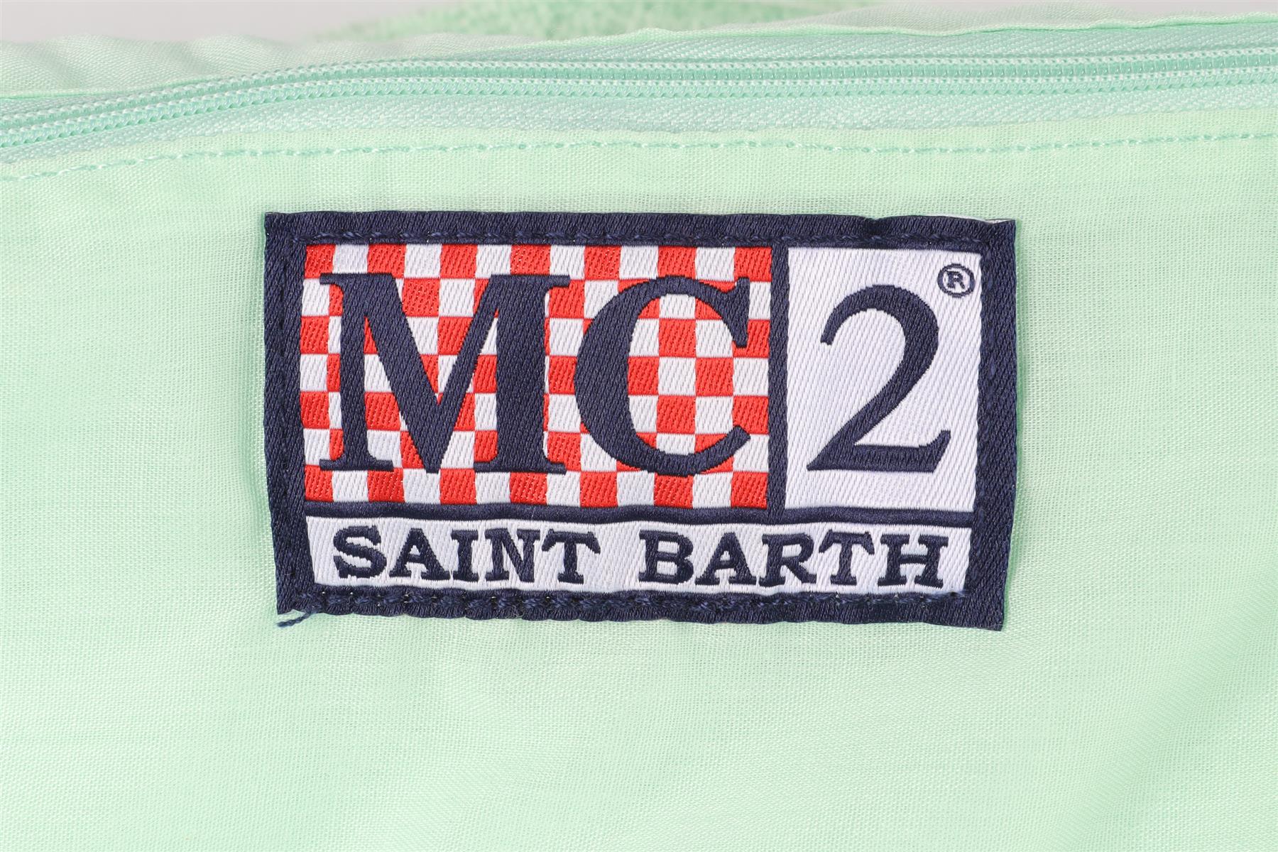 MC2 SAINT BARTH GREEN COTTON TOTE BAG