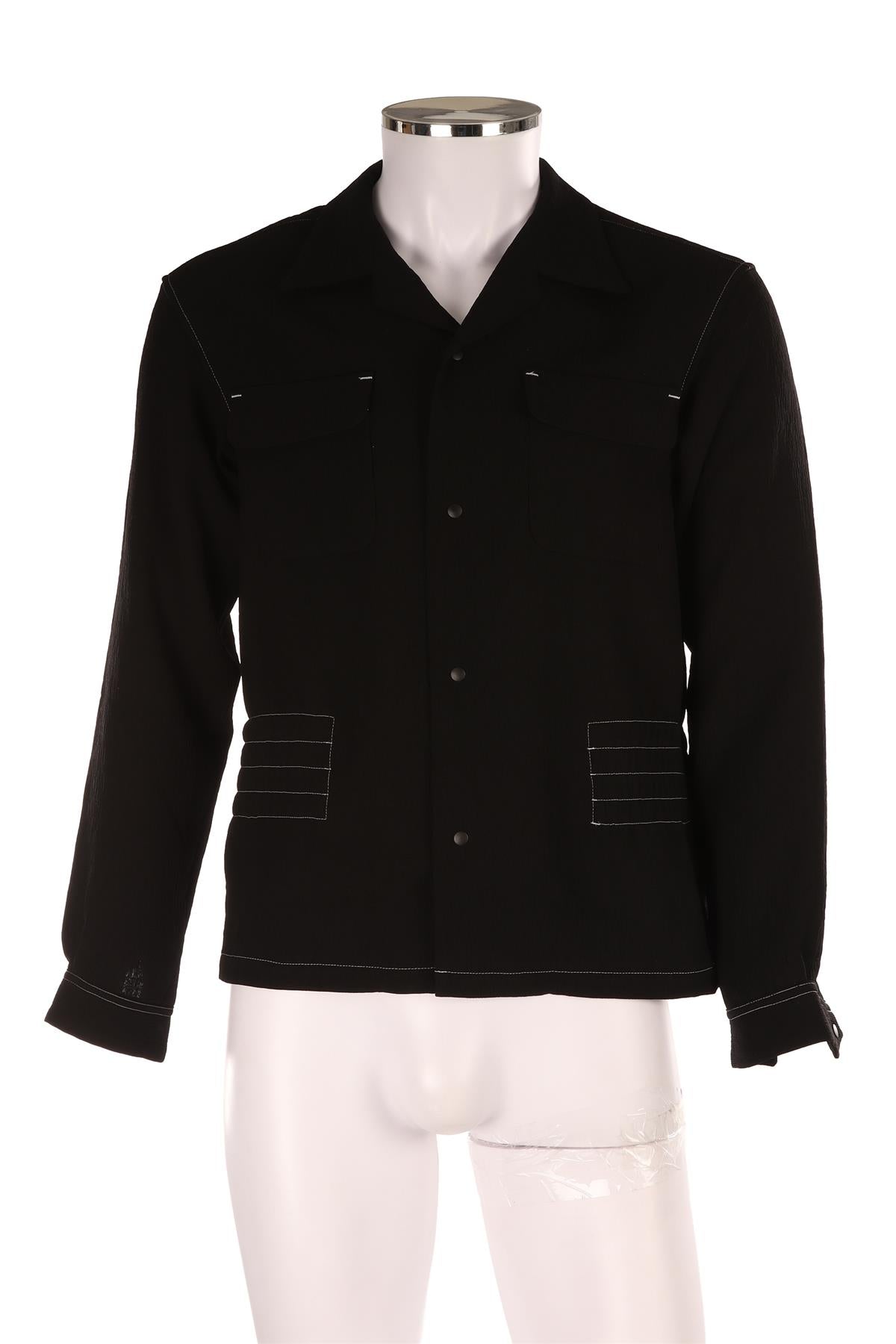 SASQUATCHFABRIX BLACK MEN'S CREPE JACKET SMALL