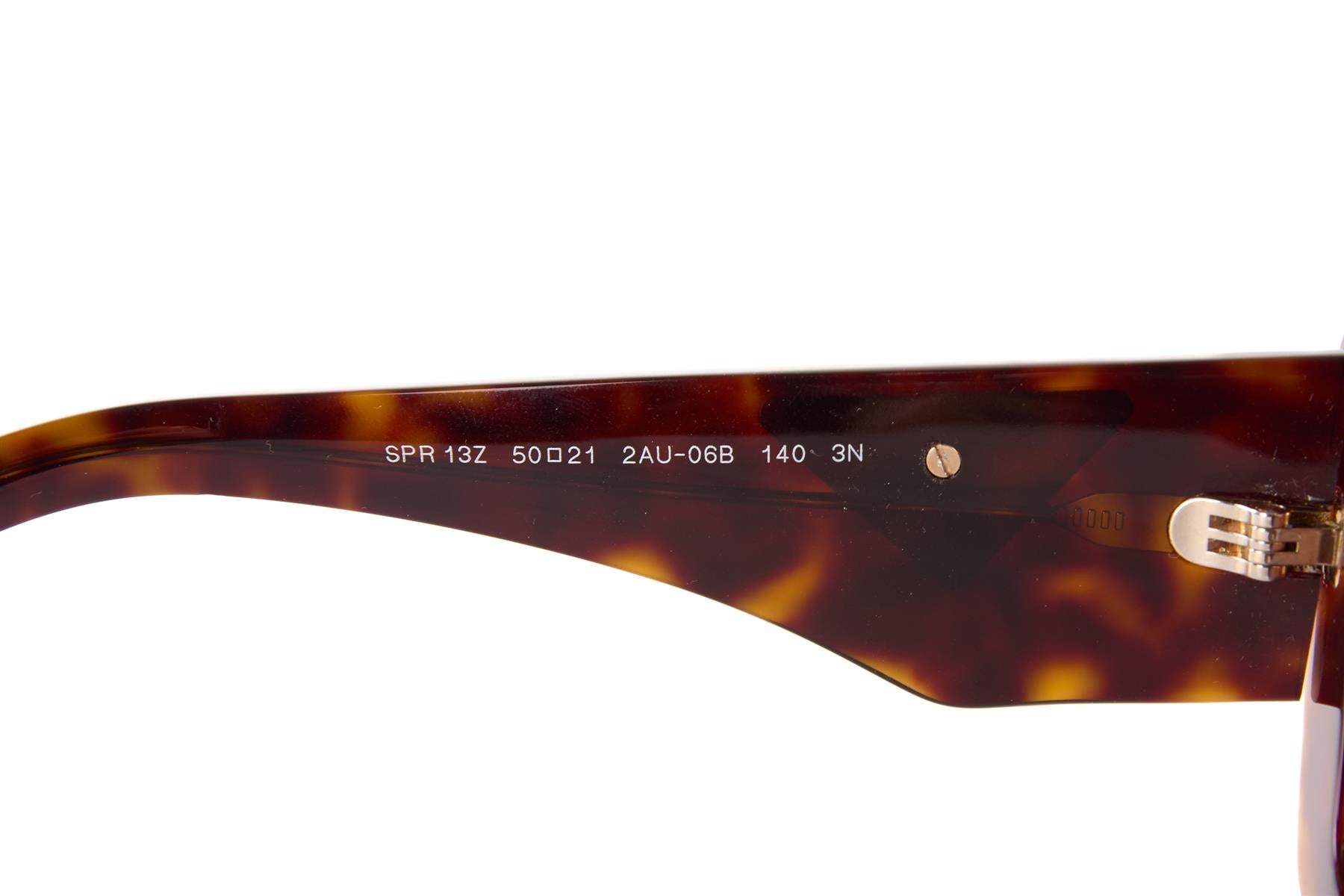 PRADA BROWN CAT EYE ACETATE SUNGLASSES