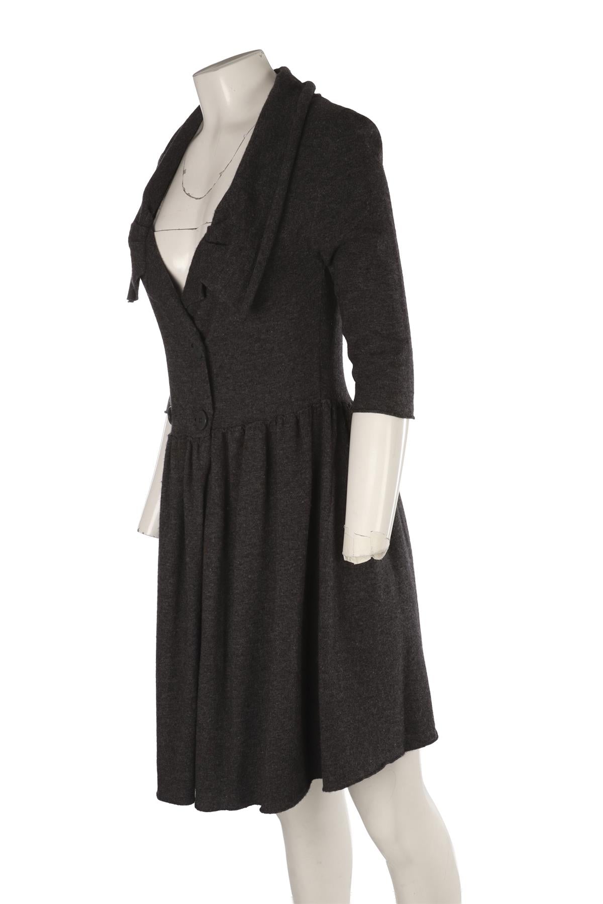 STELLA MCCARTNEY GREY WOOL CARDIGAN IT 40 UK 8