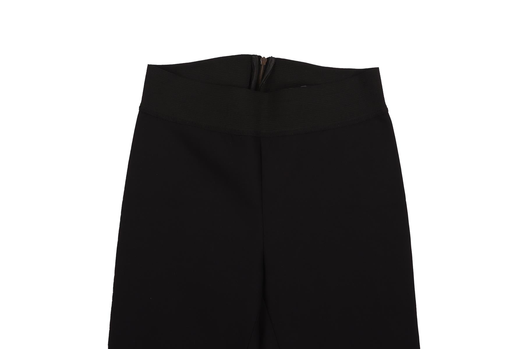 STELLA MCCARTNEY BLACK COTTON SKINNY PANTS W26 UK 8