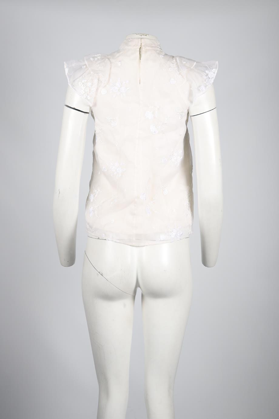 ERDEM SILK BLEND TOP UK 6