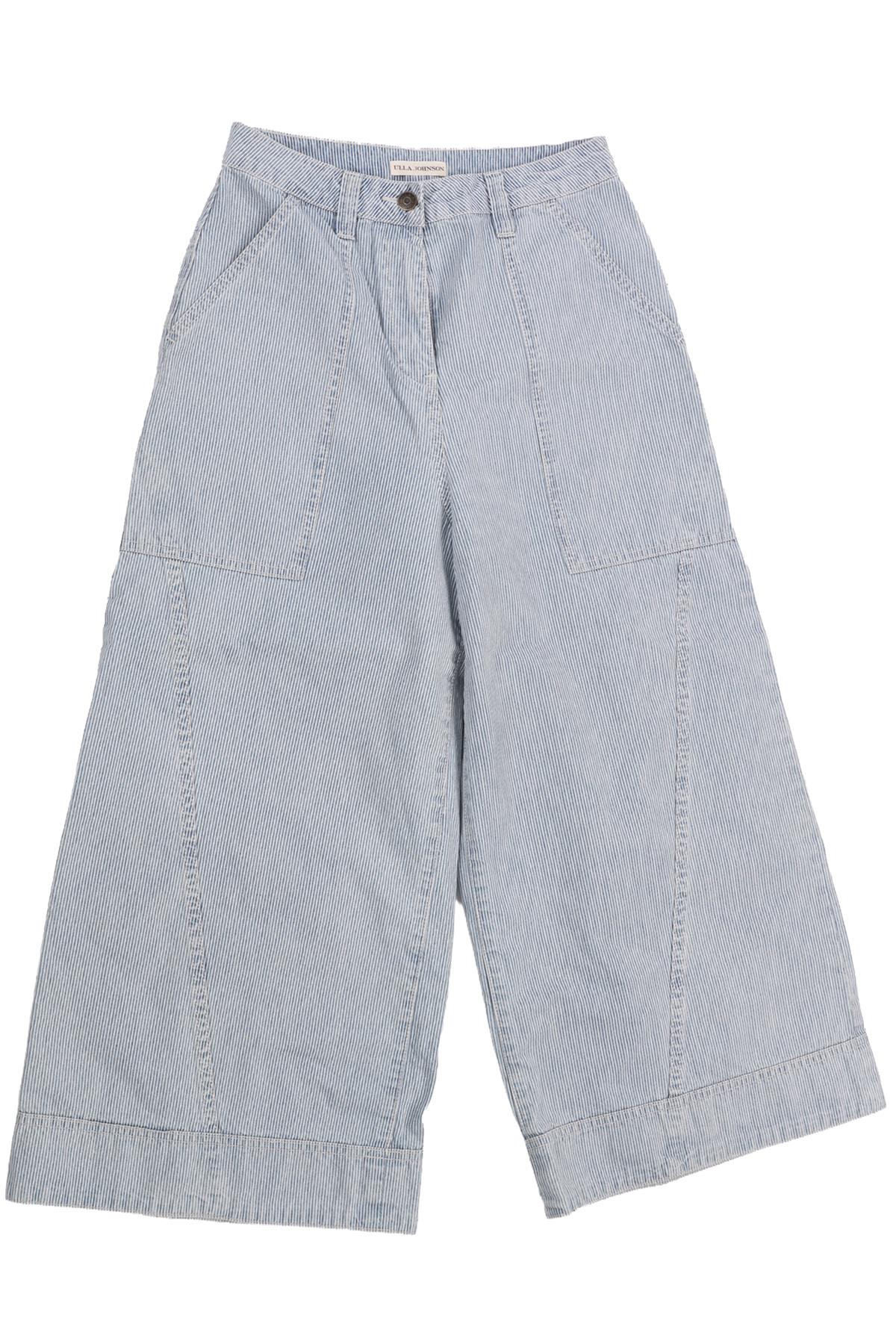 ULLA JOHNSON BLUE DENIM CULOTTES US 4 UK 8